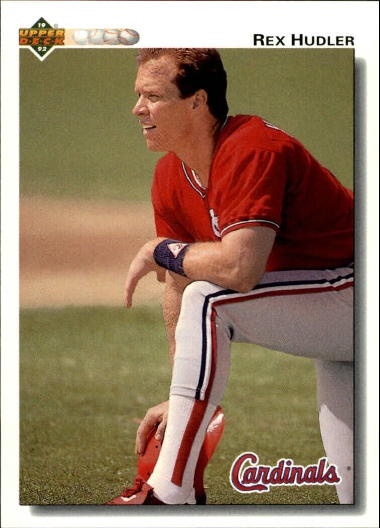 Rex Hudler 1992 Upper Deck MLB #670 Baseball Card St. Louis Cardinals