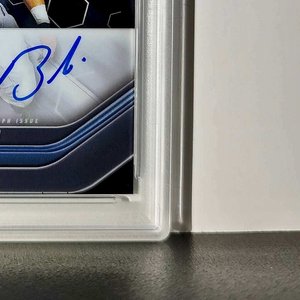 Tedy Bruschi 2023 Topps Chrome Black #TCBA-TEB PSA 9 Auto 10