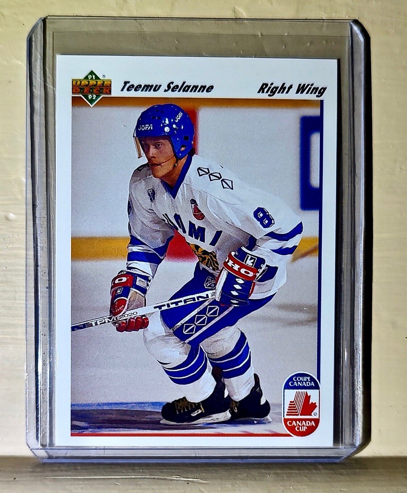 Teemu Selanne 1991-92 Upper Deck Canada Cup #21 Hockey Card Winnipeg Finland