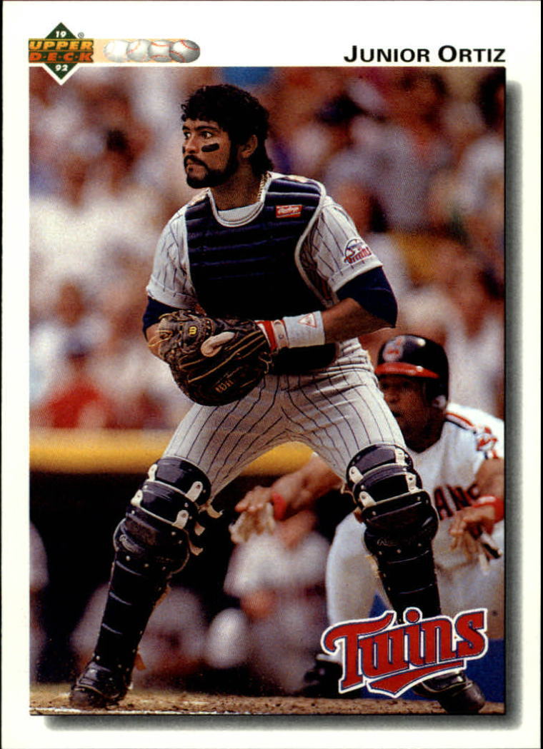 Junior Ortiz 1992 Upper Deck MLB #109 Baseball Card Minnesota Twins