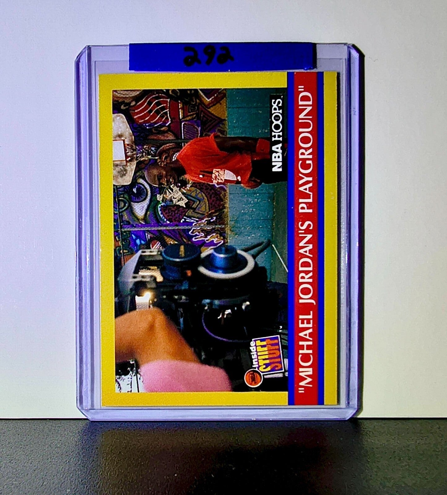 Michael Jordan 1990-91 NBA Hoops Jordan's Playground #382 Card Chicago Bulls