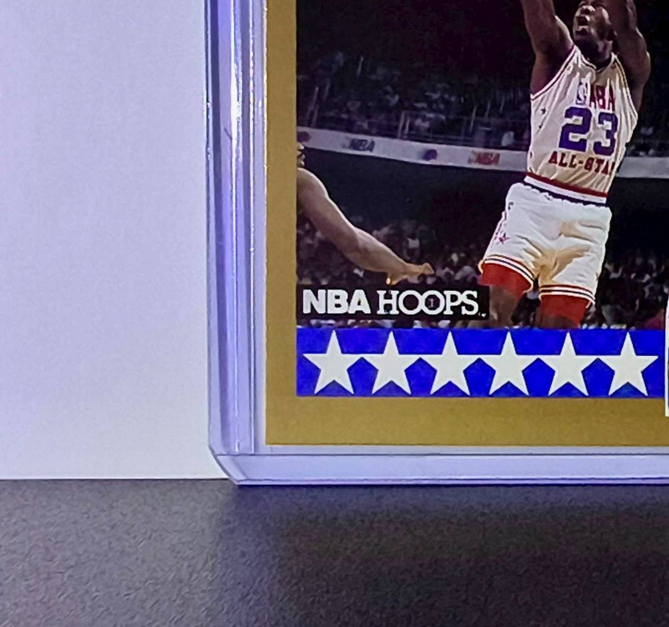 Michael Jordan 1990-91 Hoops All-Star #5 Basketball Card Chicago Bulls