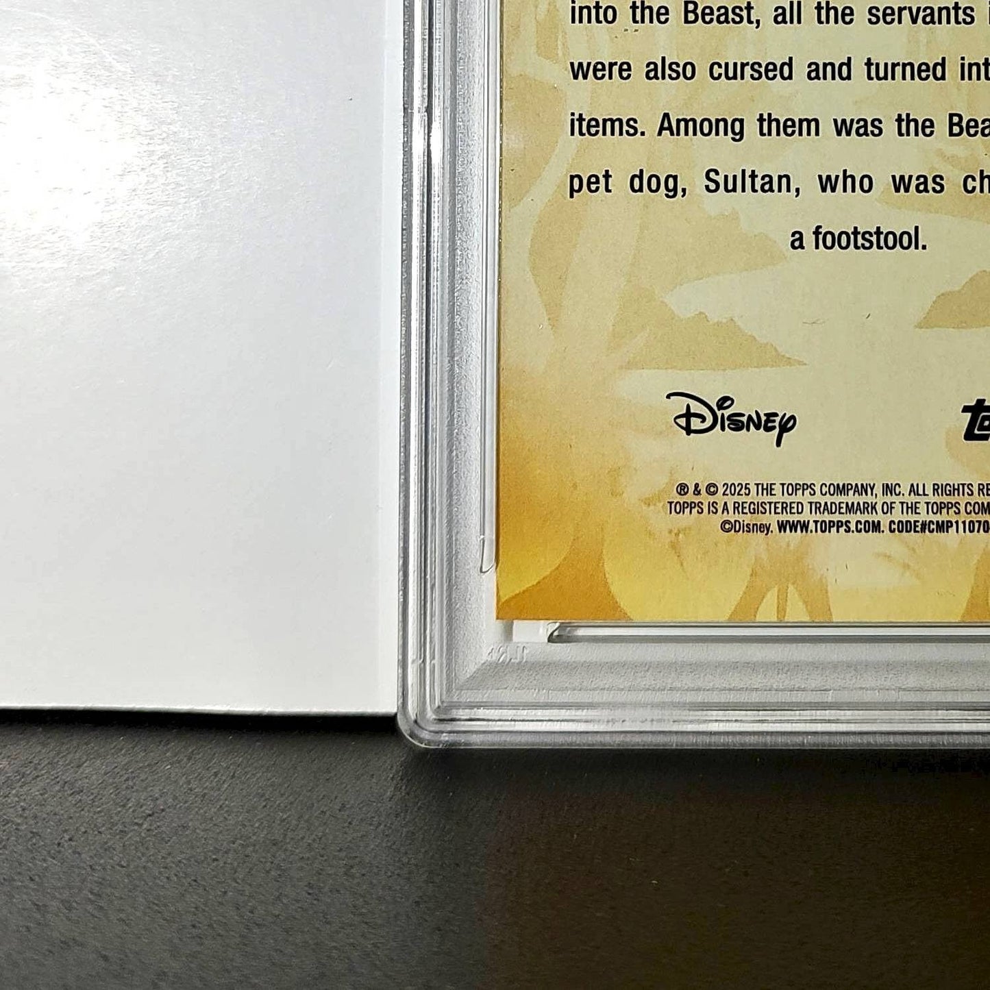Sultan 2025 Topps Disney #FF-11 Furry Friends Card Beauty and the Beast PSA 10