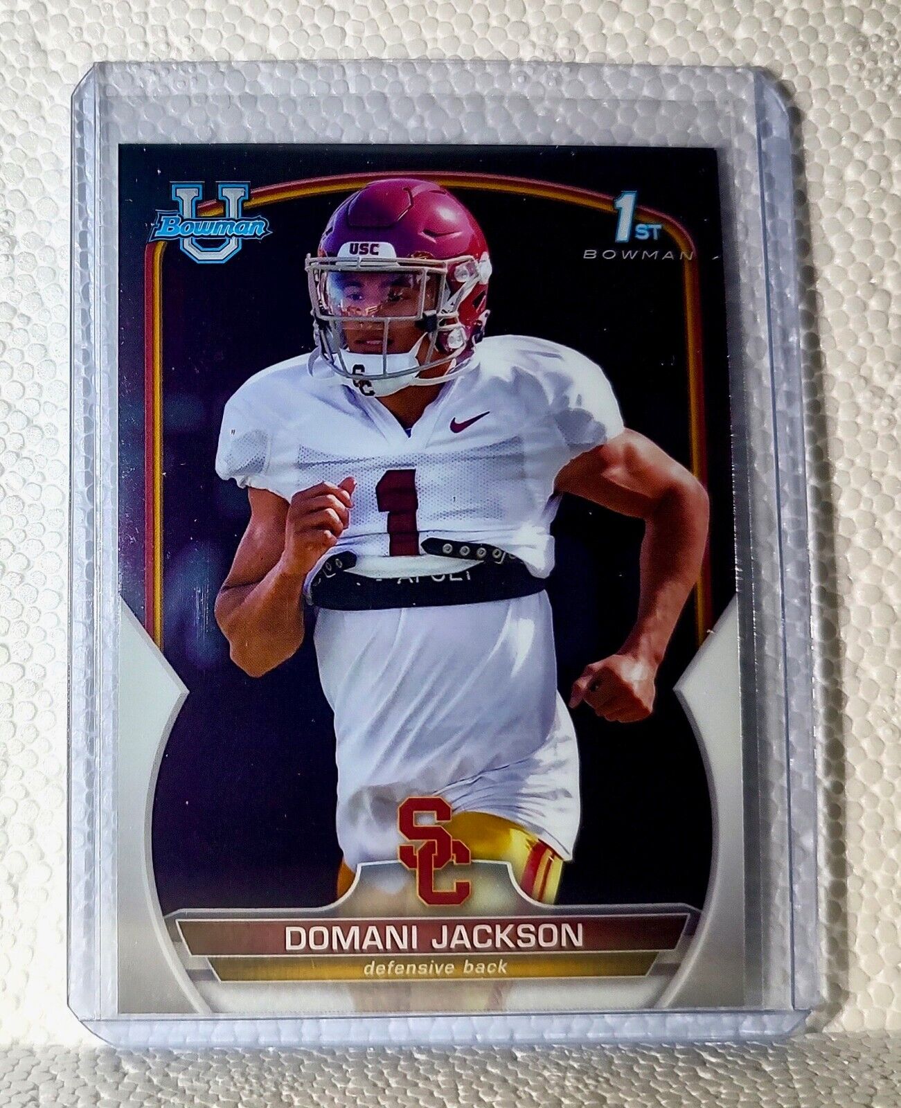 Domani Jackson 2022 Topps 1st Bowman U Football #91 Card USC