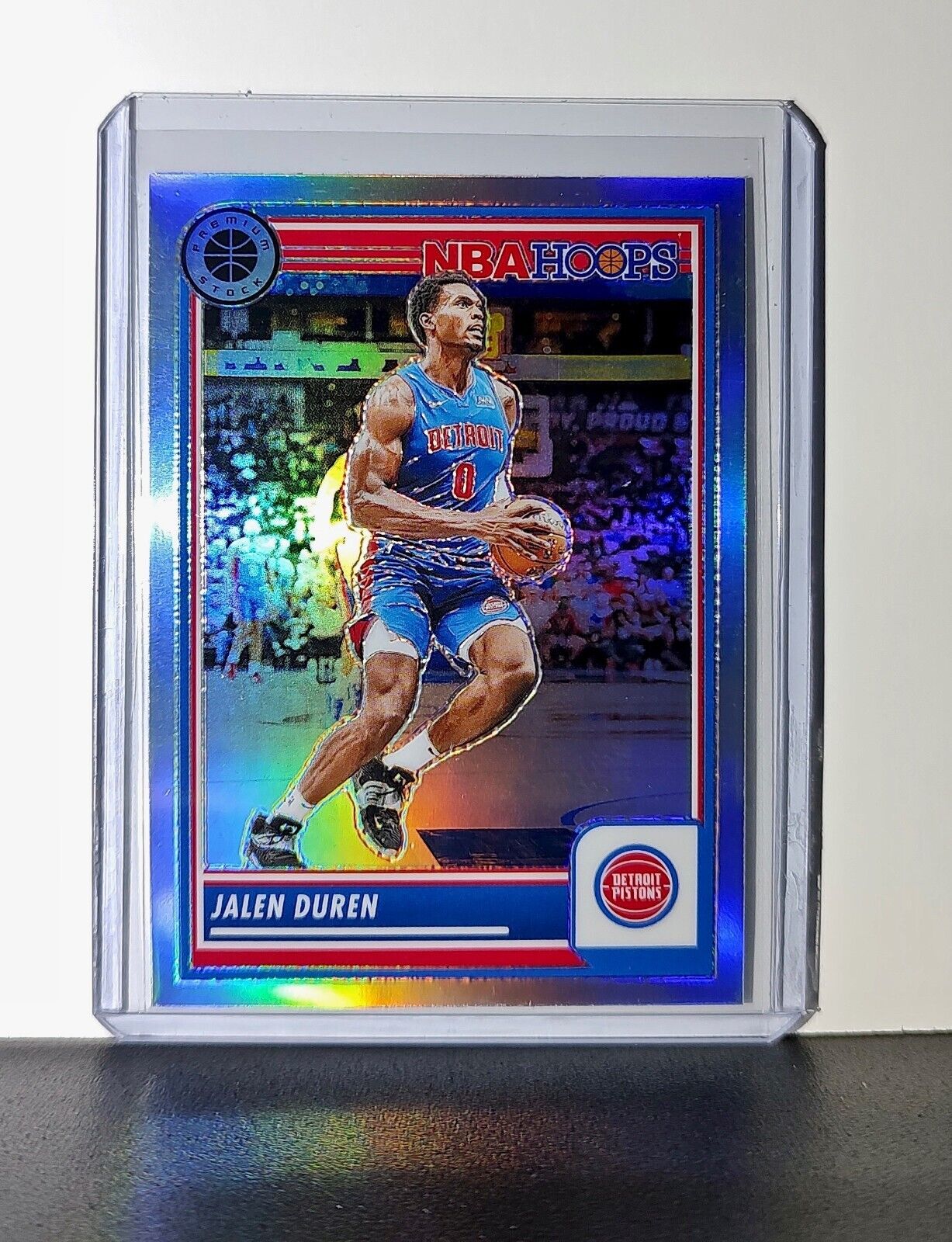 Jalen Duren 2023-24 Panini Premium Stock NBA Hoops #274 Prizm Refractor Pistons