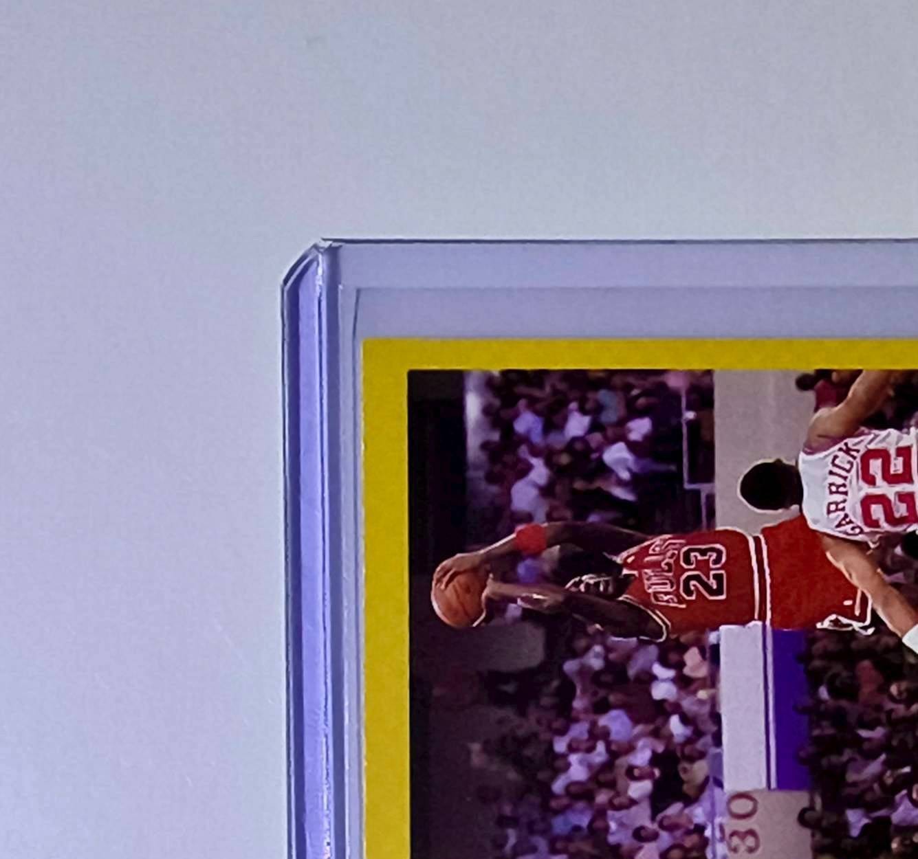 Michael Jordan Magic Johnson 1990-91 NBA Hoops Super Streaks #385 Card Bulls
