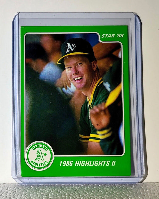 Mark McGwire 1988 Star MLB #10 Baseball Card Oakland Athletics