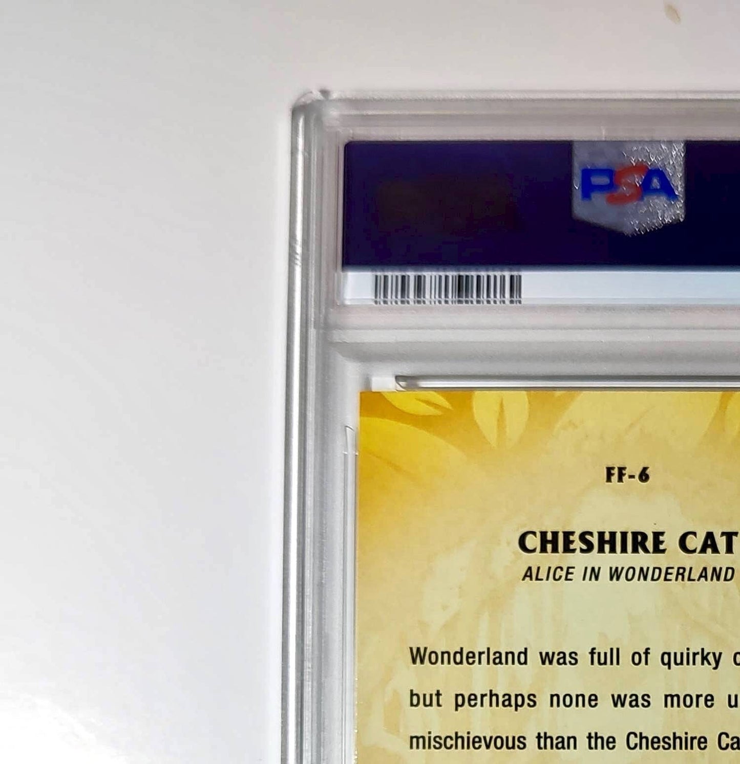 Cheshire Cat 2025 Topps Disney #FF-6 Furry Friends Card PSA 9
