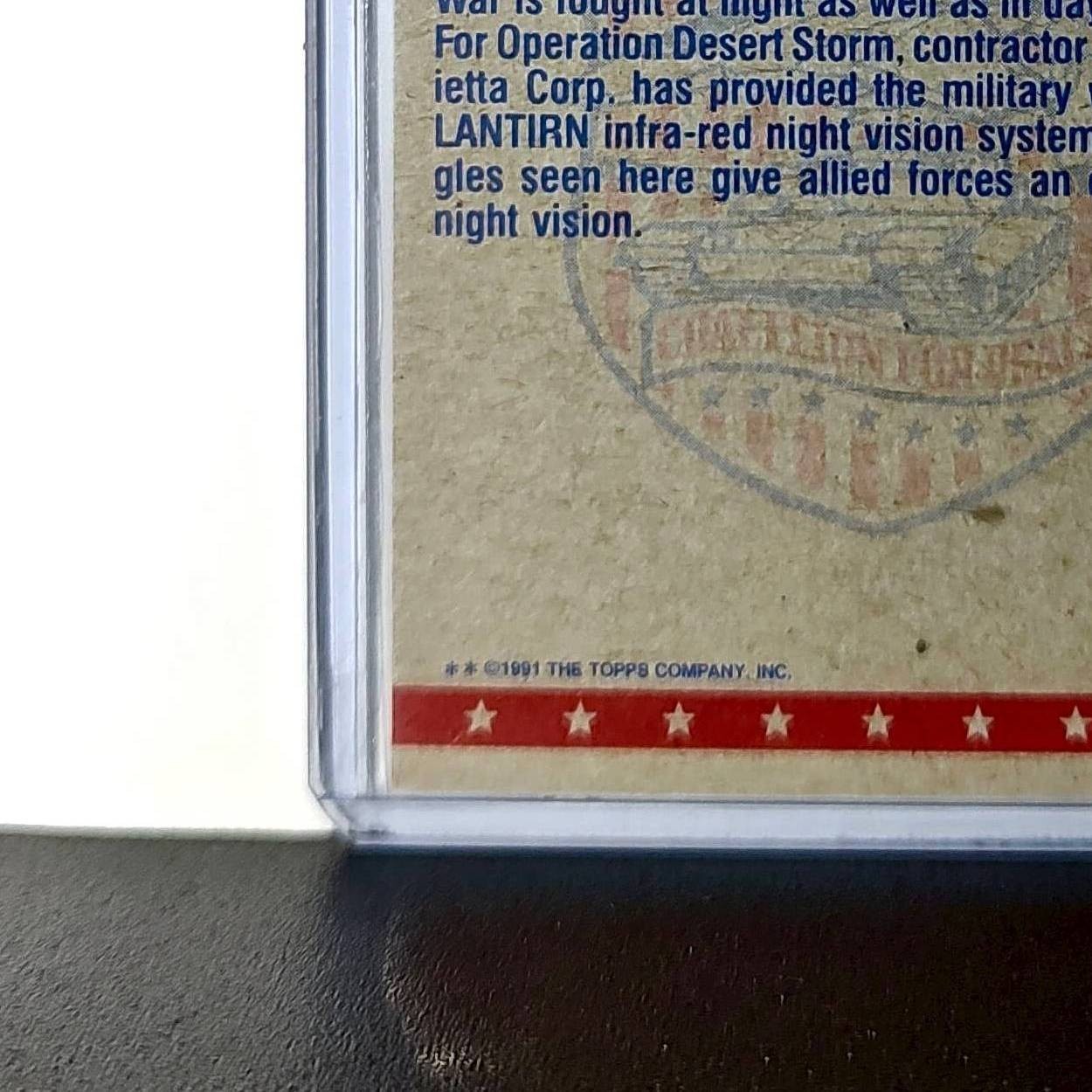 Night Vision Goggles 1991 Topps Desert Storm #63 Card