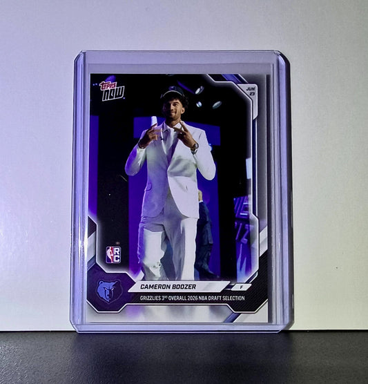 Cameron Boozer Rookie 2026-27 Topps NBA Draft Night #CBOO Card Grizzlies