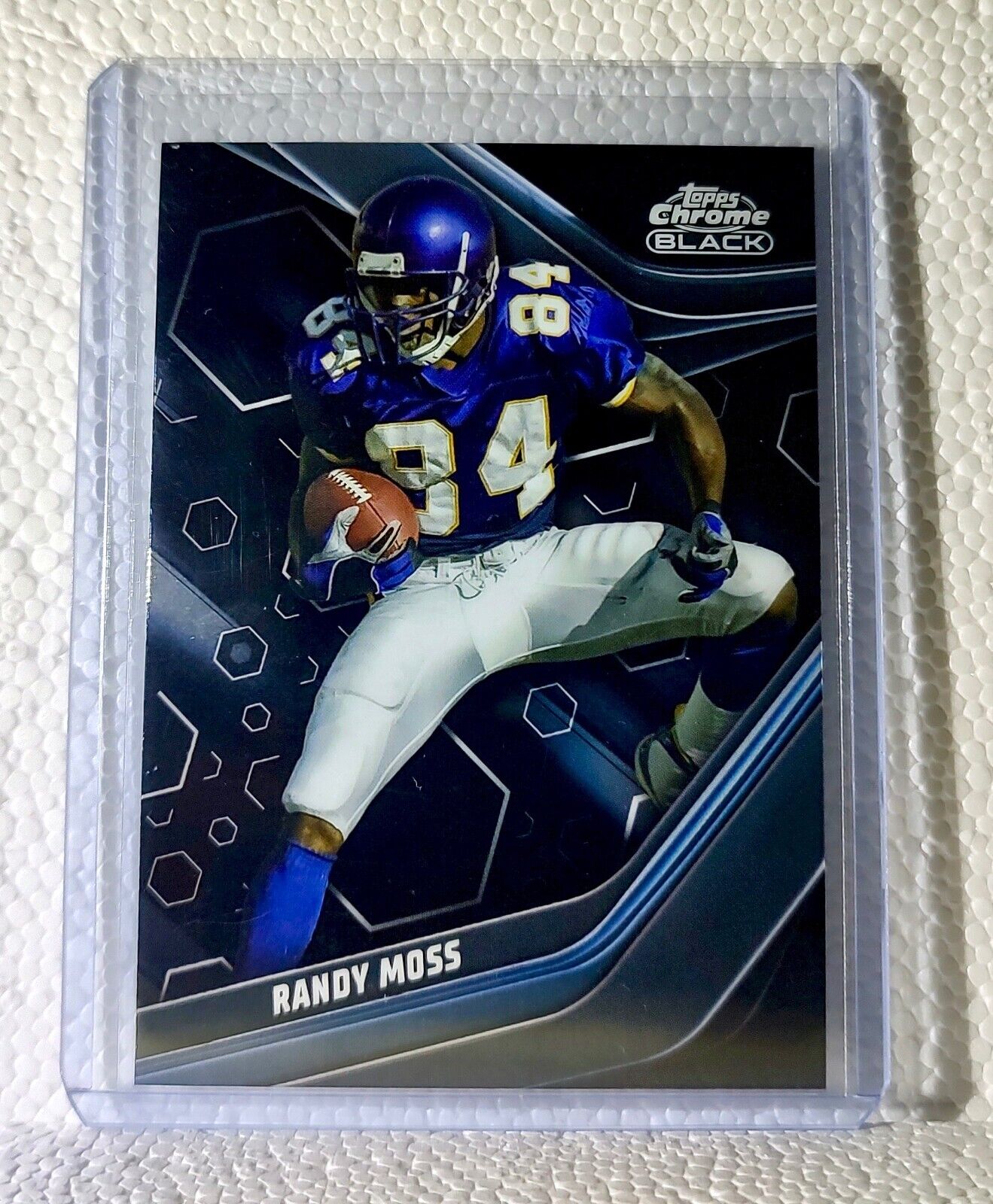 Randy Moss 2023 Topps Chrome Black NFL #129 Football Card Minnesota Vikings