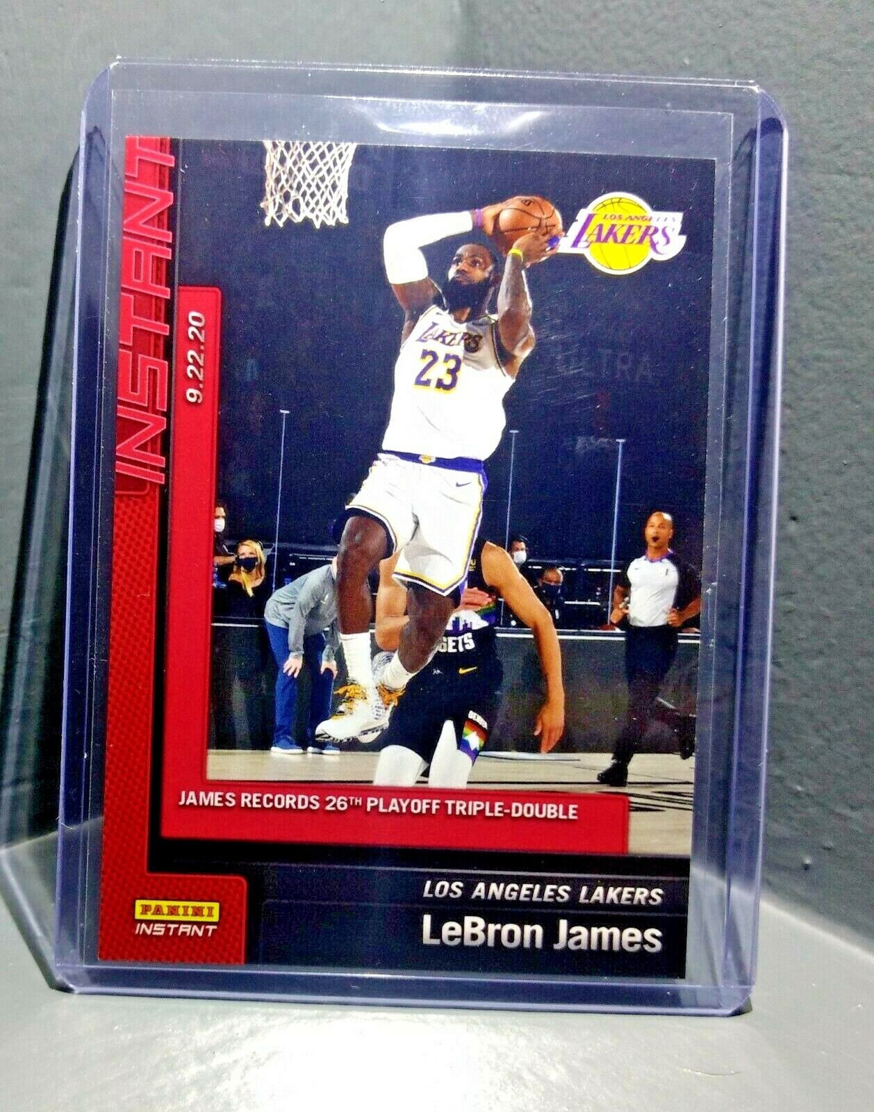 Lebron James 2019-20 Panini NBA Playoffs Instant #225 Basketball Card 1 of 175