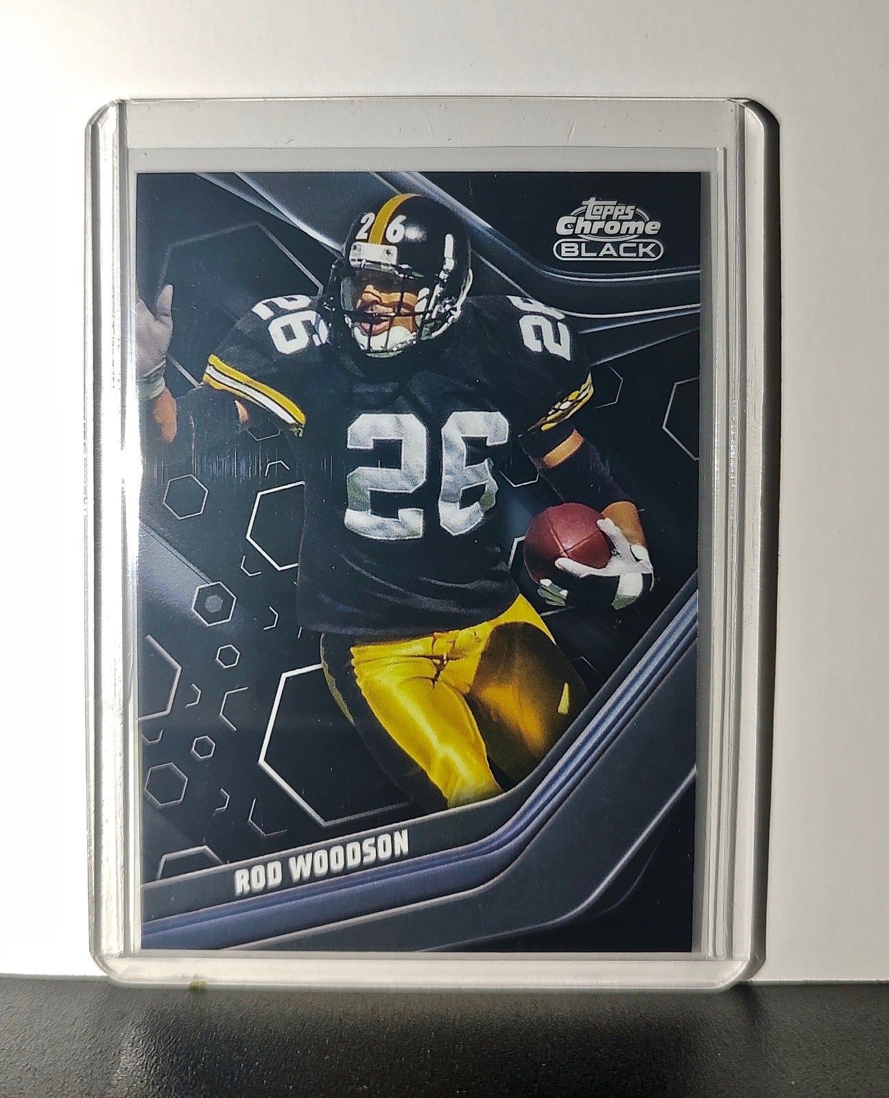 Rod Woodson 2023 Topps Chrome Black NFL #140 Card Pittsburgh Steelers