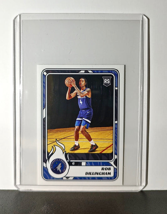 Rob Dillingham Rookie 2024-25 Panini NBA #393 Sticker Minnesota Timberwolves