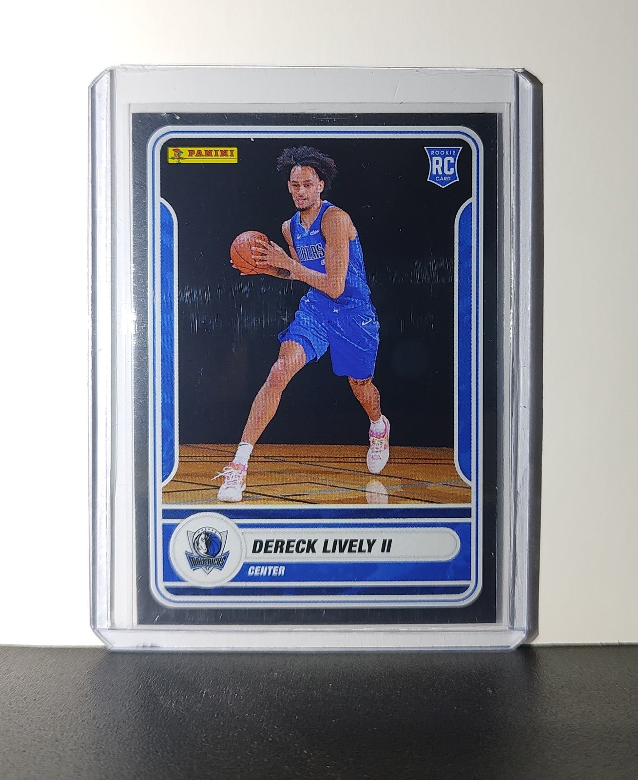 Dereck Lively II Rookie 2023-24 Panini NBA Sticker Foil Card 81 Dallas Mavericks