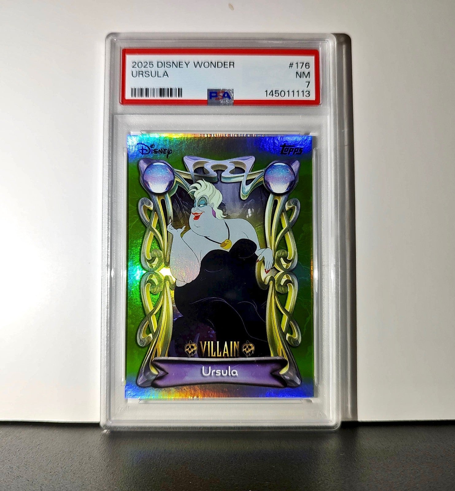 Ursula 2025 Topps Disney Wonder #176 Card The Little Mermaid PSA 7