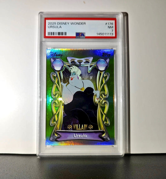 Ursula 2025 Topps Disney Wonder #176 Card The Little Mermaid PSA 7