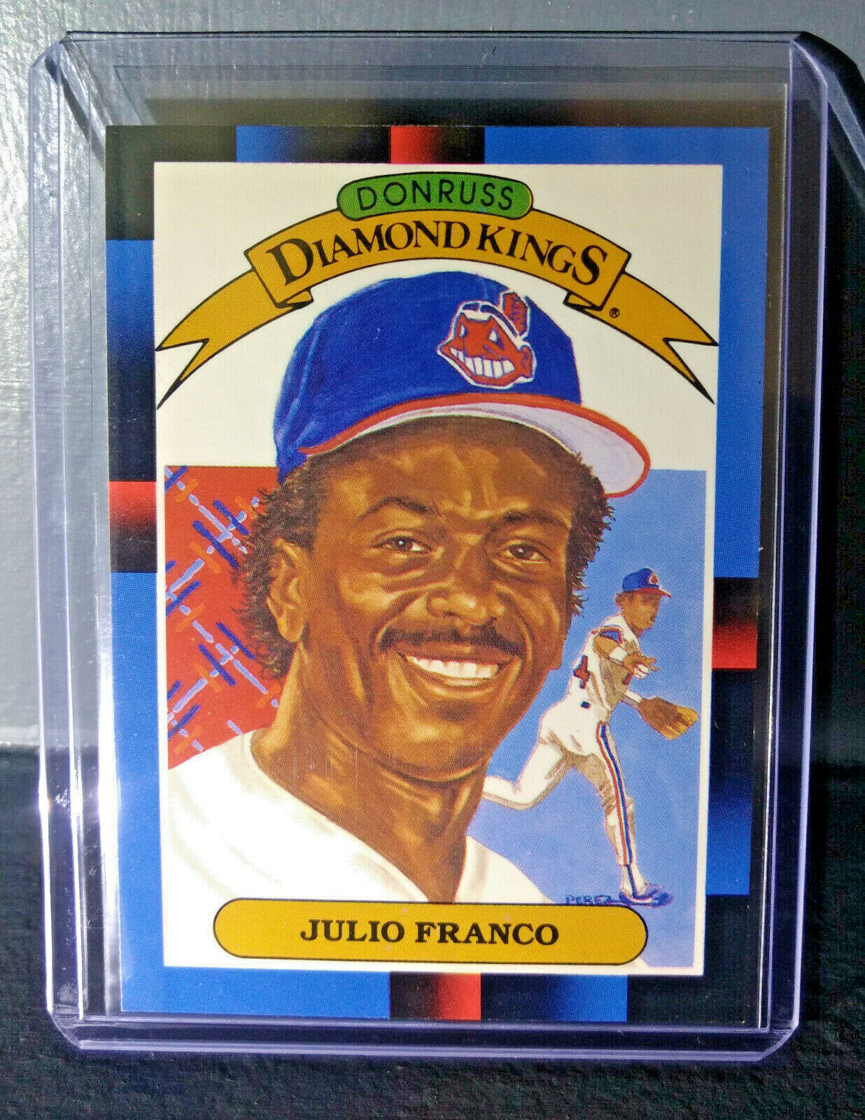 1988 Julio Franco Donruss Diamond Kings #10 Baseball Card