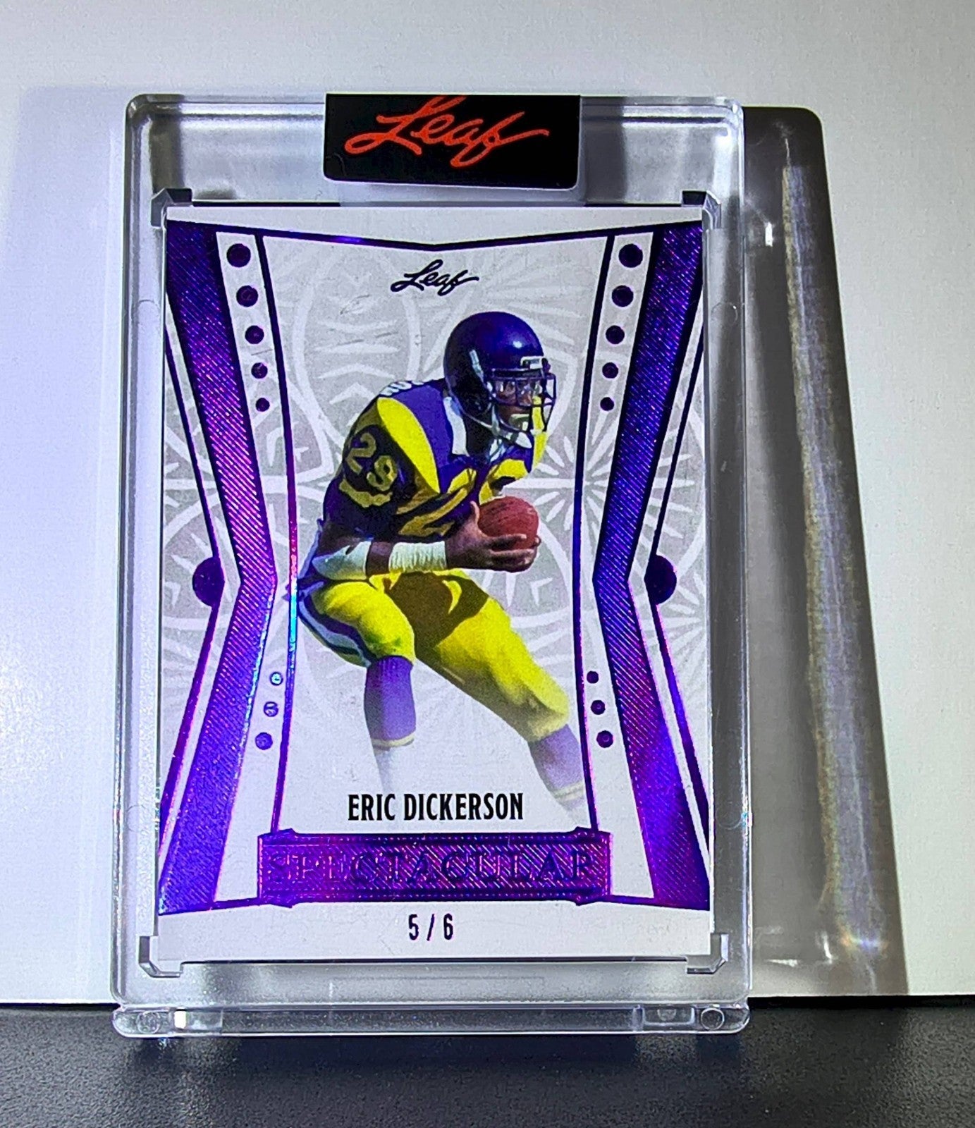 Eric Dickerson 2026 Leaf Spectacular NFL #34 Card Pro Bowl LA Rams SSP 5/6