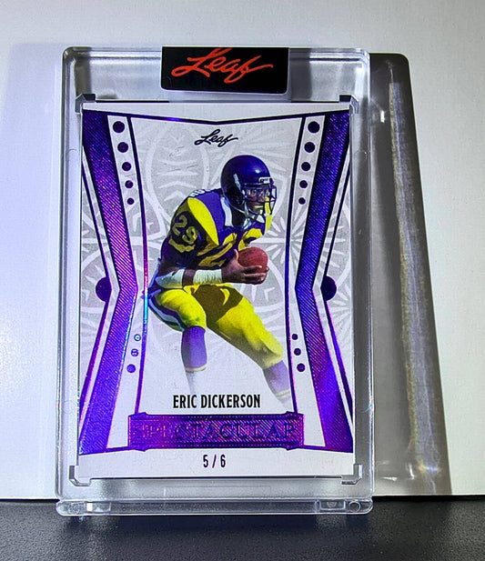 Eric Dickerson 2026 Leaf Spectacular NFL #34 Card Pro Bowl LA Rams SSP 5/6
