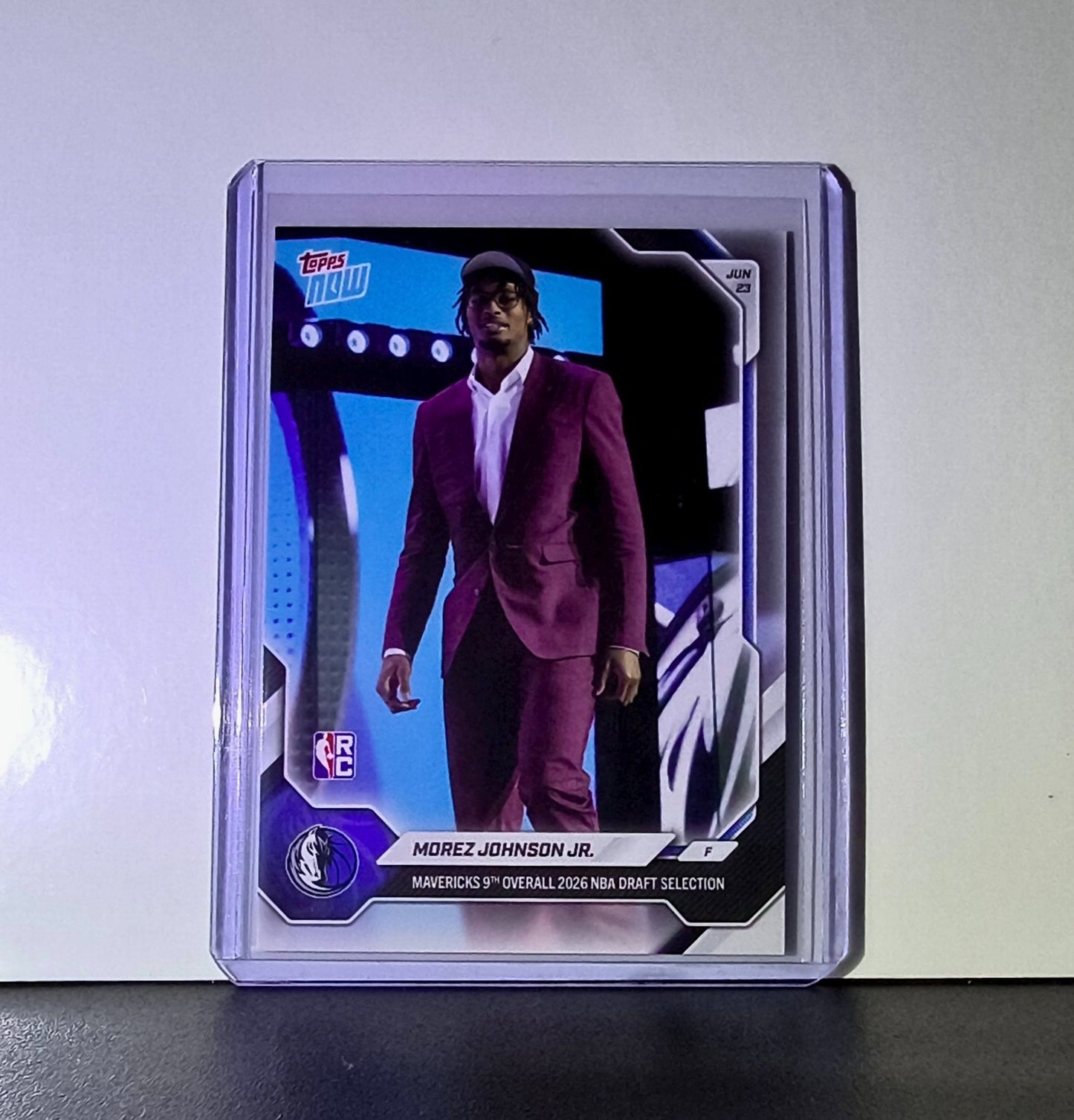 Morez Johnson Jr. Rookie 2026-27 Topps NBA Draft #MJOH Card Mavericks