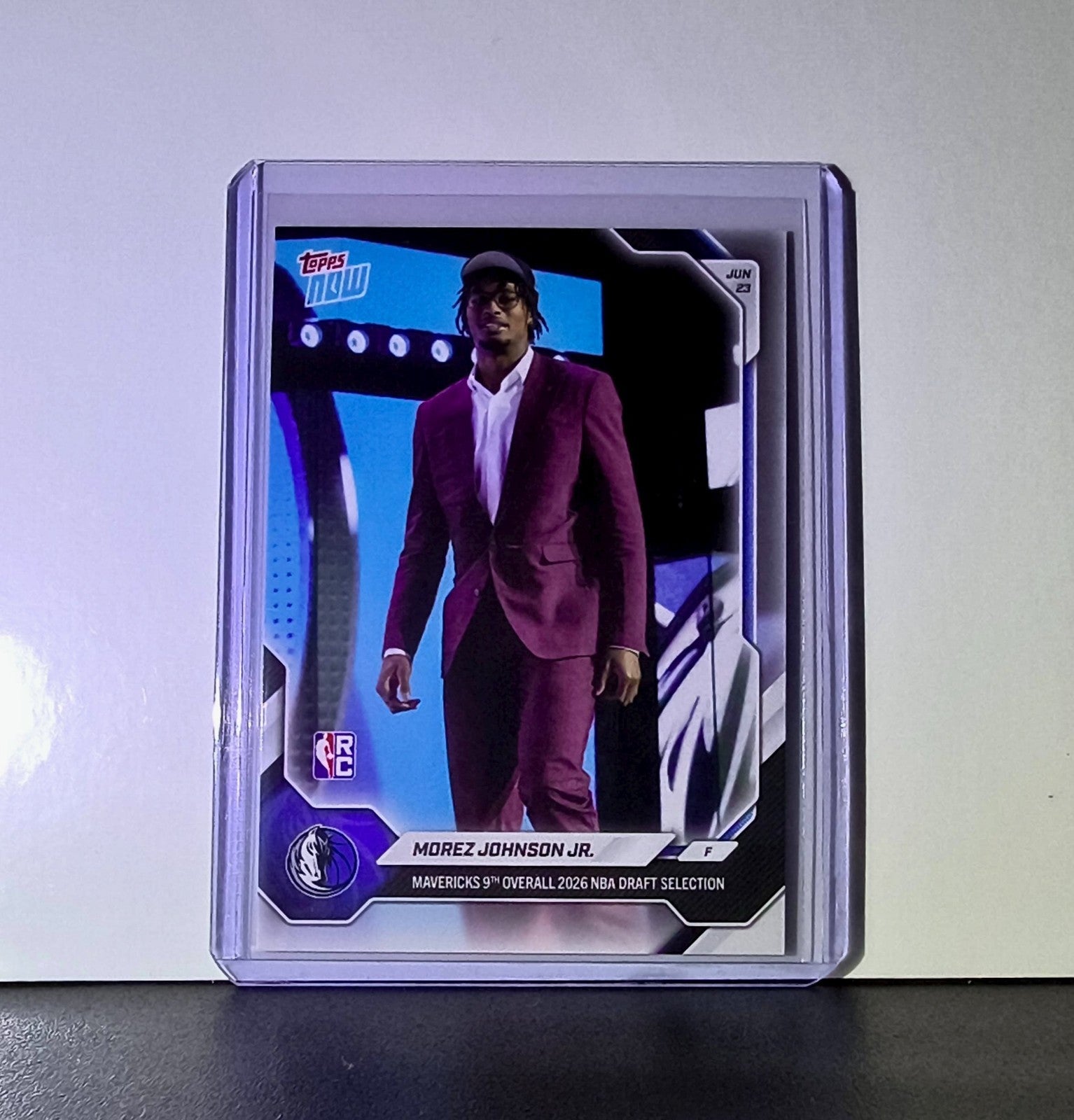 Morez Johnson Jr. Rookie 2026-27 Topps NBA Draft #MJOH Card Mavericks
