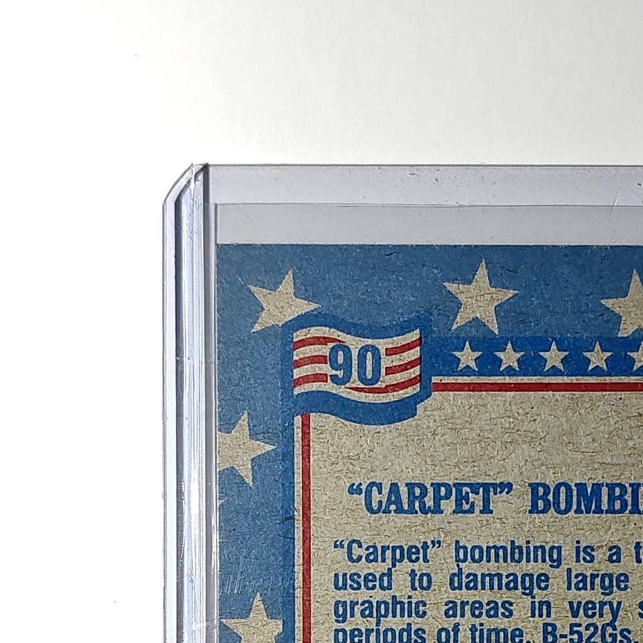 Carpet Bombing 1991 Topps Desert Storm #90 Card