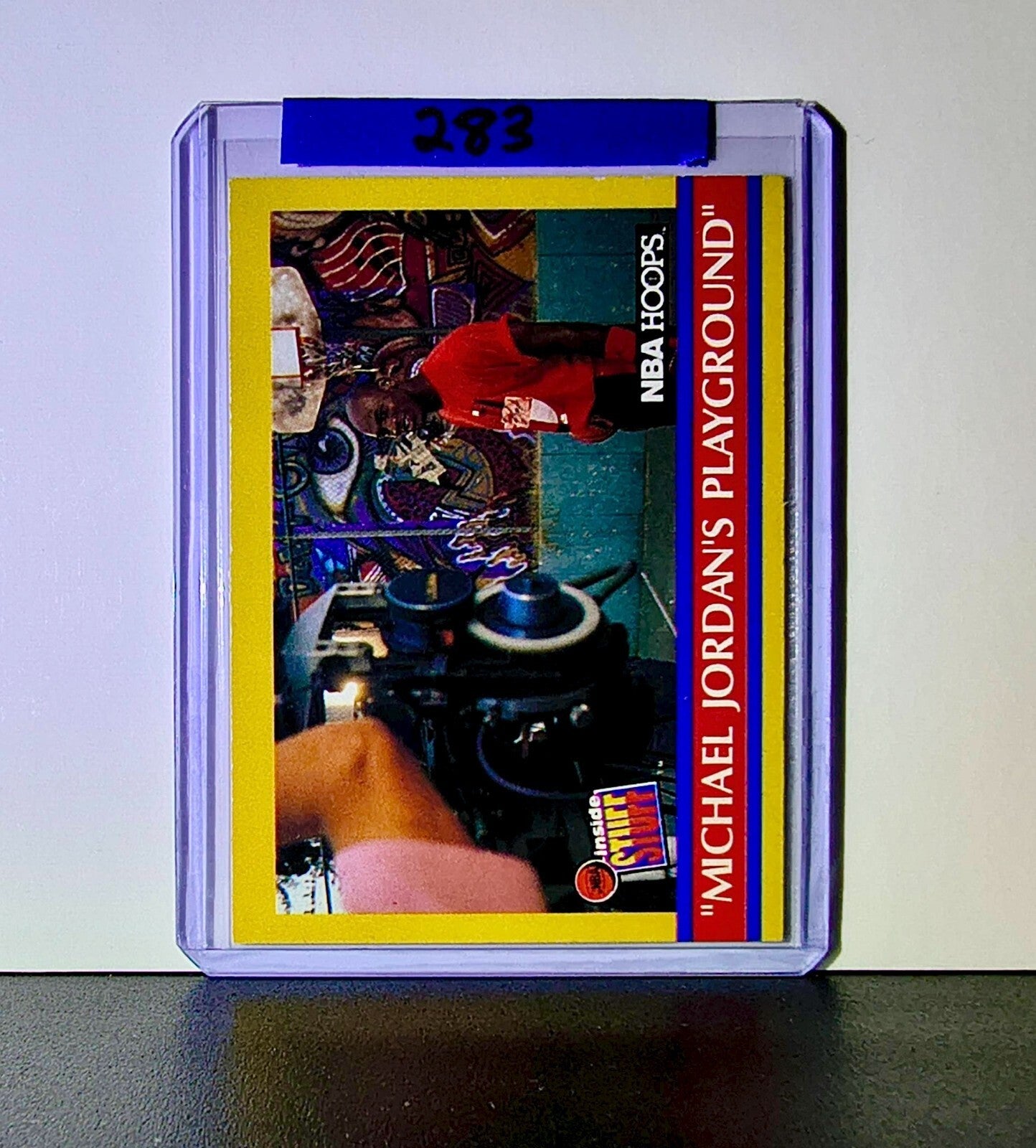 Michael Jordan 1990-91 NBA Hoops Jordan's Playground #382 Card Chicago Bulls