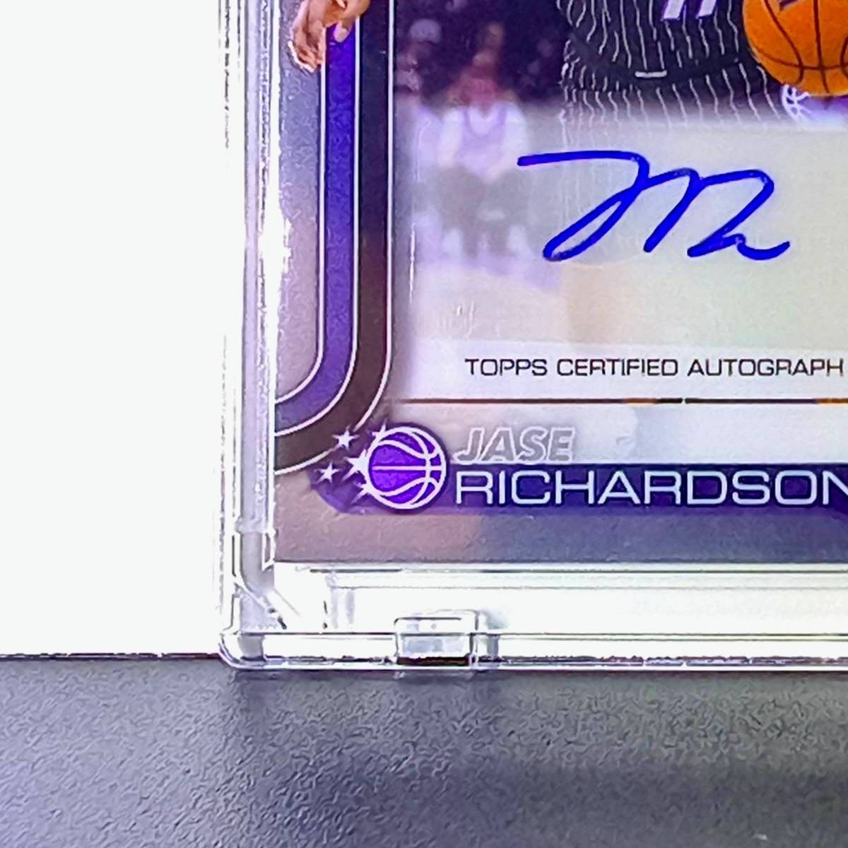 Jase Richardson Rookie 2025 Topps Chrome Update #TCA-JR Autograph Card Magic