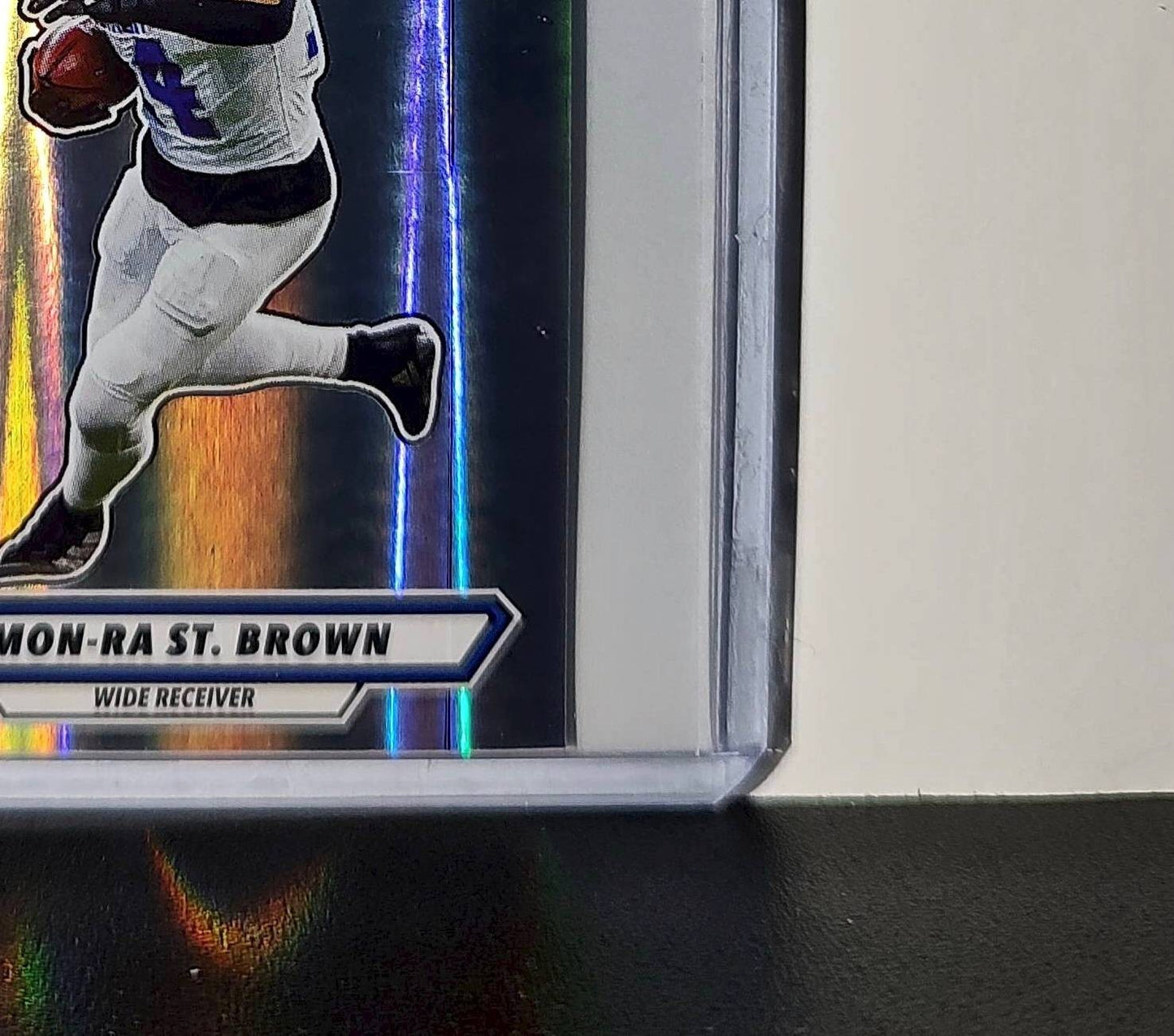 Amon-Ra St. Brown 2025 Panini NFL #375 Foil Sticker Detroit Lions