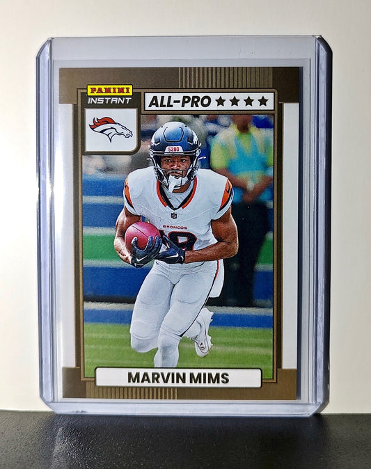 Marvin Mims 2024 All-Pro Panini NFL #28 Football Card Denver Broncos 1 of 101