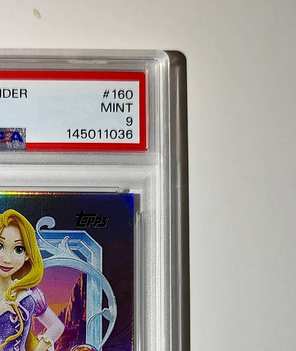 Rapunzel 2025 Topps Disney Cartoon Princess #160 Card Tangled PSA 9 MT