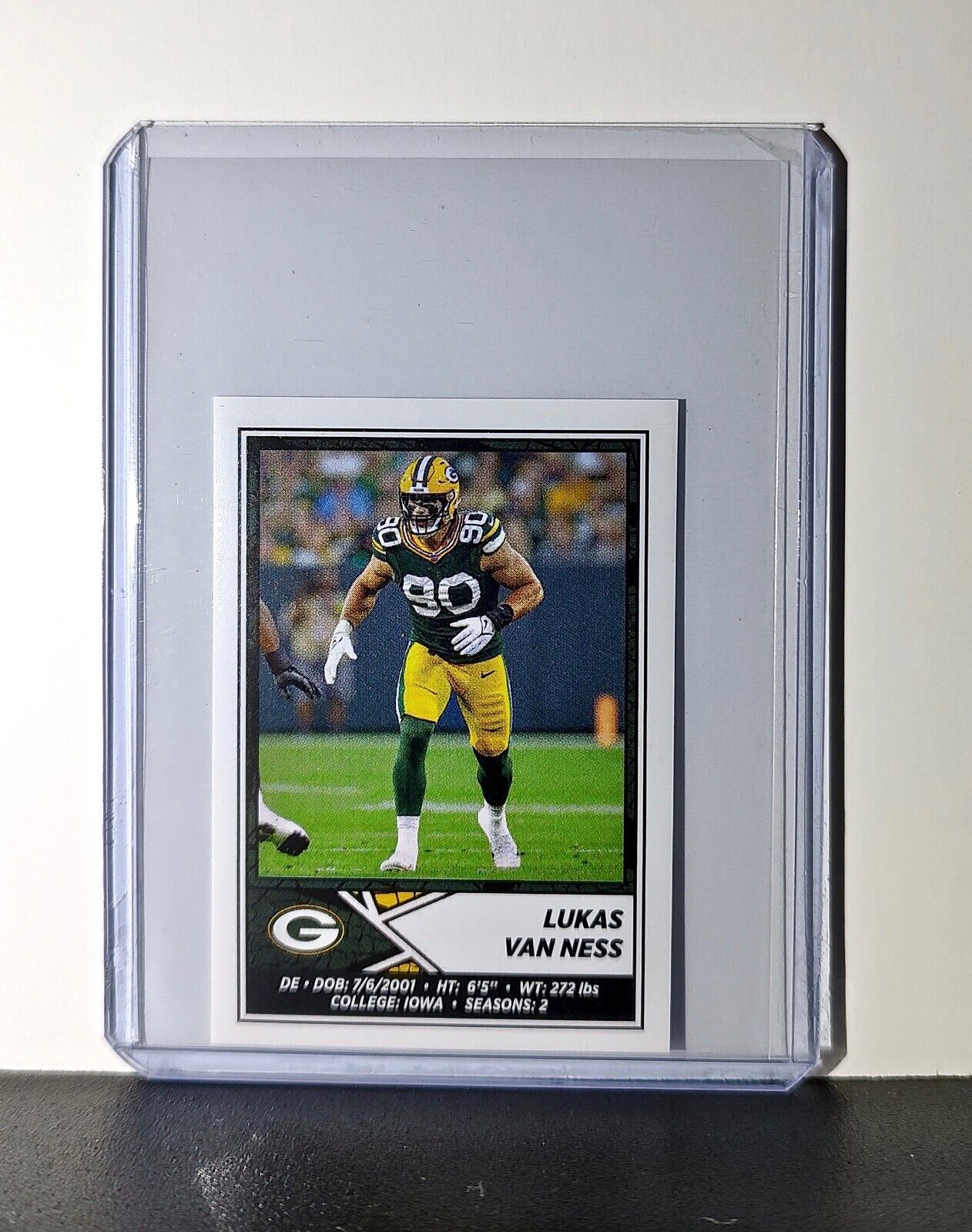 Lukas Van Ness 2024 Panini NFL Sticker #403 Green Bay Packers