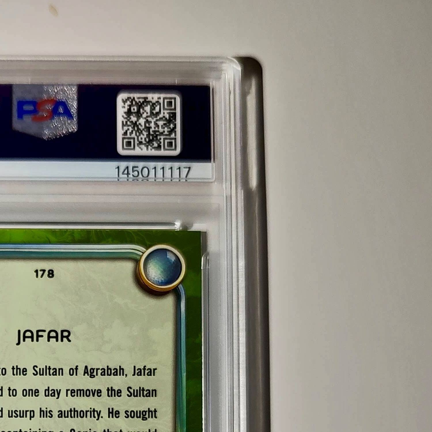 Jafar 2025 Topps Disney Wonder #178 Card Aladdin PSA 9 MT
