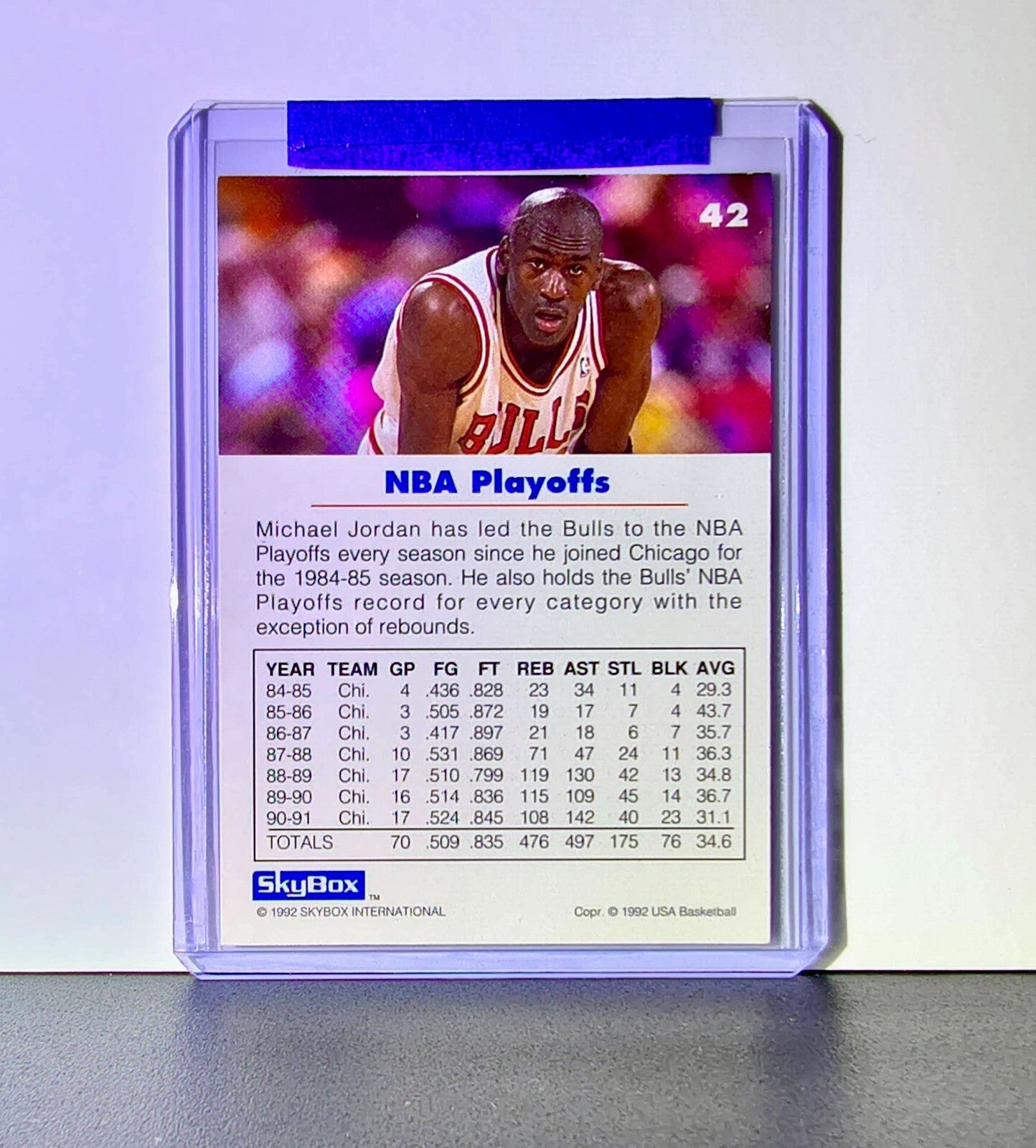 Michael Jordan 1992-93 Skybox USA Basketball #42 Basketball Card Chicago Bulls