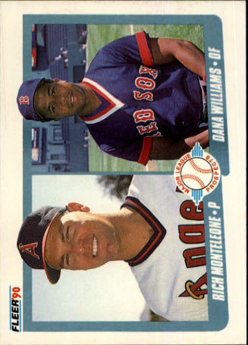 1990 Rich Monteleone / Dana Williams Fleer Baseball Card #648