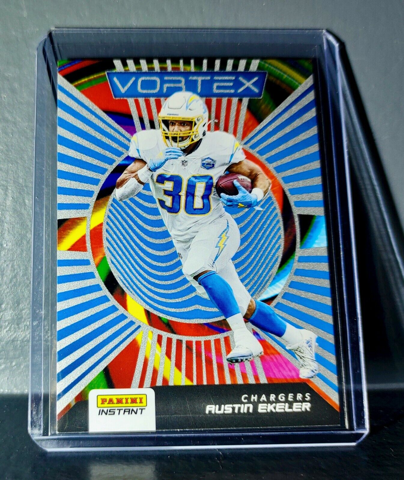 Austin Ekeler 2020 Panini NFL Instant Vortex #15 Football Card 1/935