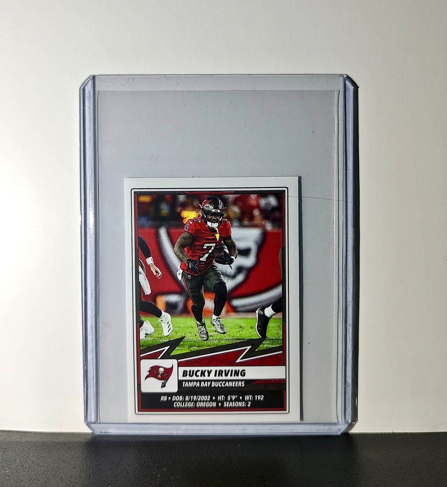 Bucky Irving 2025 Panini NFL #473 Sticker Tampa Bay Buccaneers