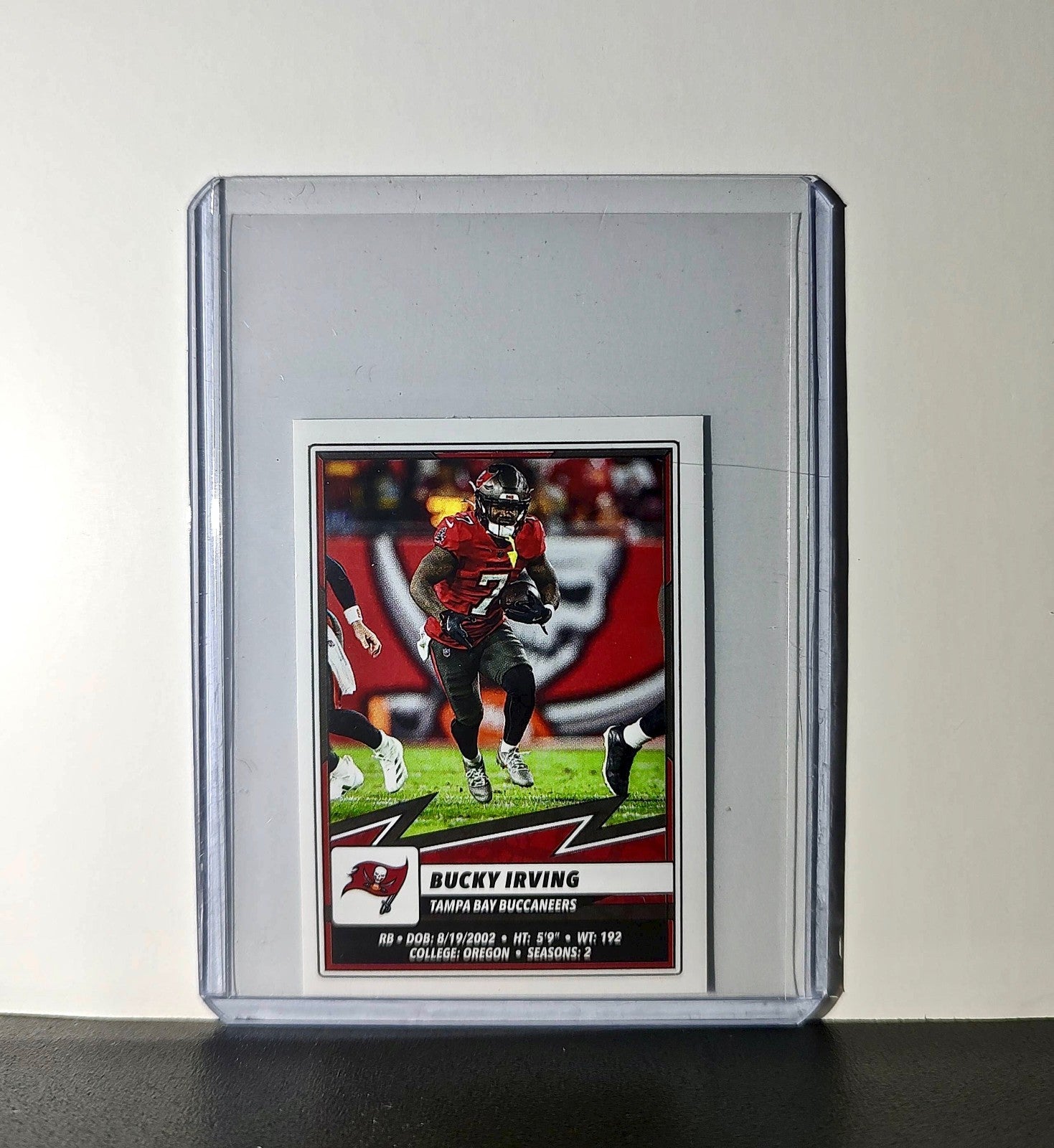 Bucky Irving 2025 Panini NFL #473 Sticker Tampa Bay Buccaneers
