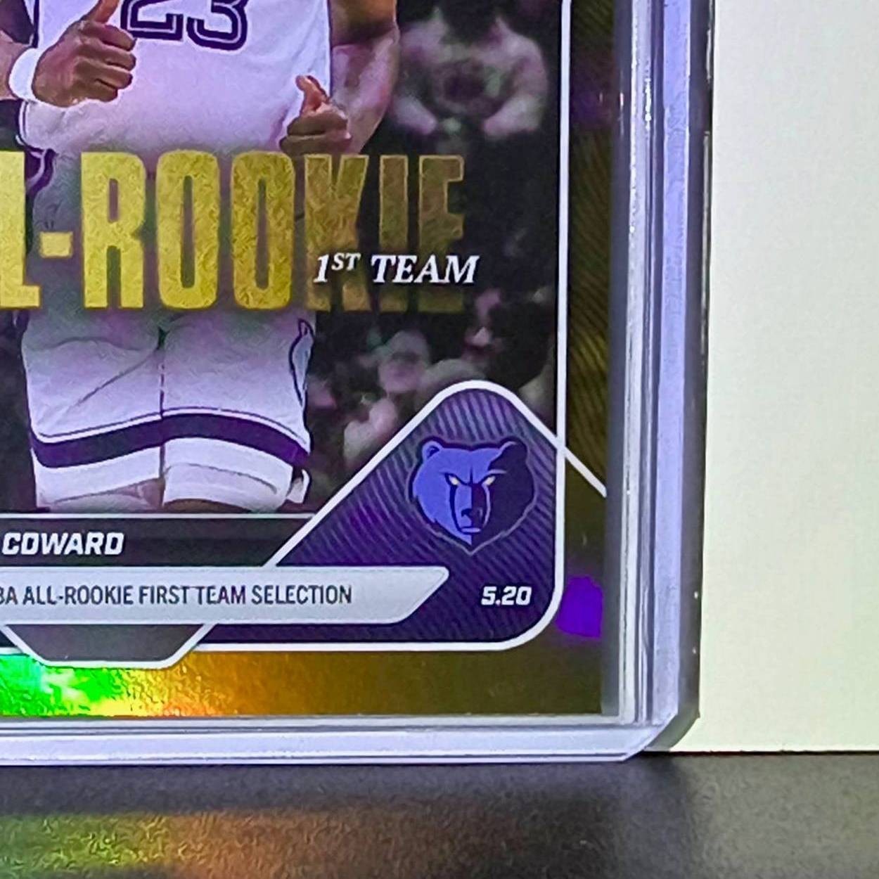 Cedric Coward Rookie 2025-26 Topps NBA All-Rookie 1st Team Gold 02/50 Grizzlies