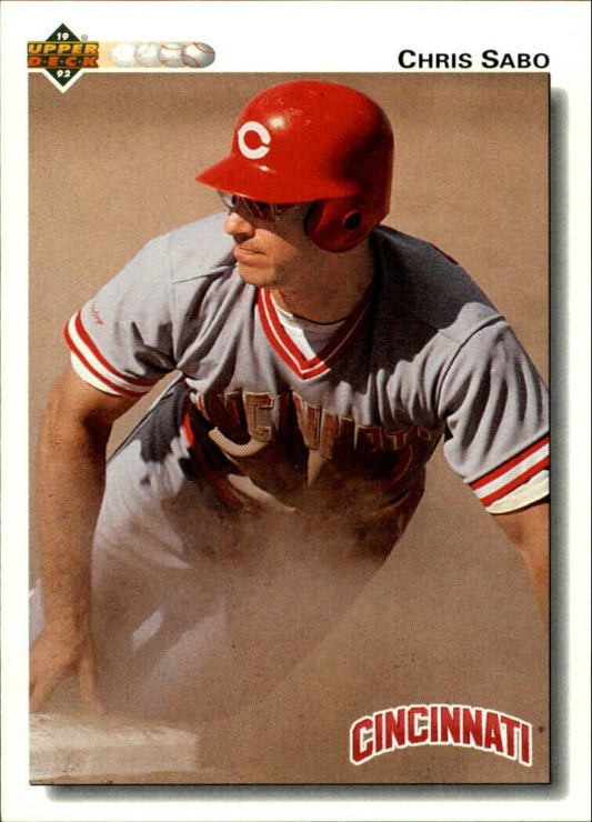 Chris Sabo 1992 Upper Deck MLB #123 Baseball Card Cincinnati Reds