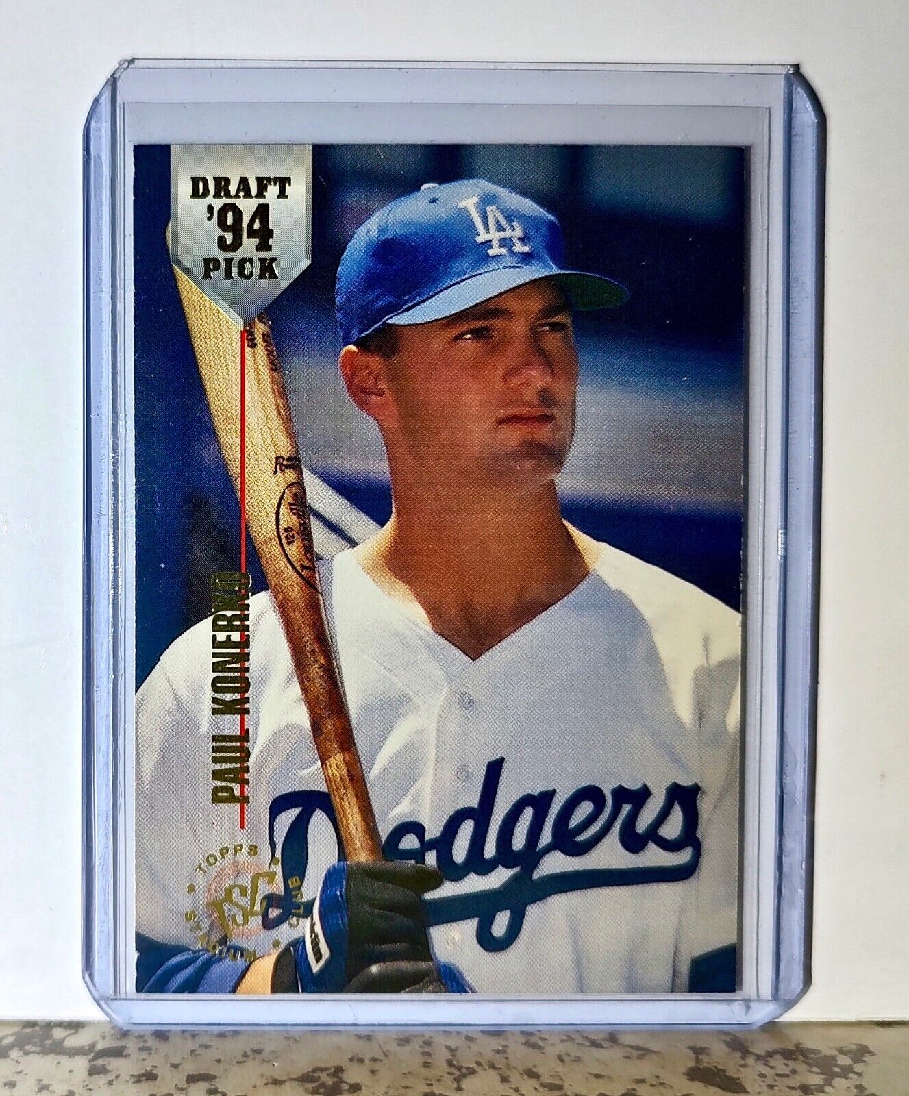 Paul Konerko 1994 Topps Stadium Club Draft Pick MLB #80 Card Los Angeles Dodgers