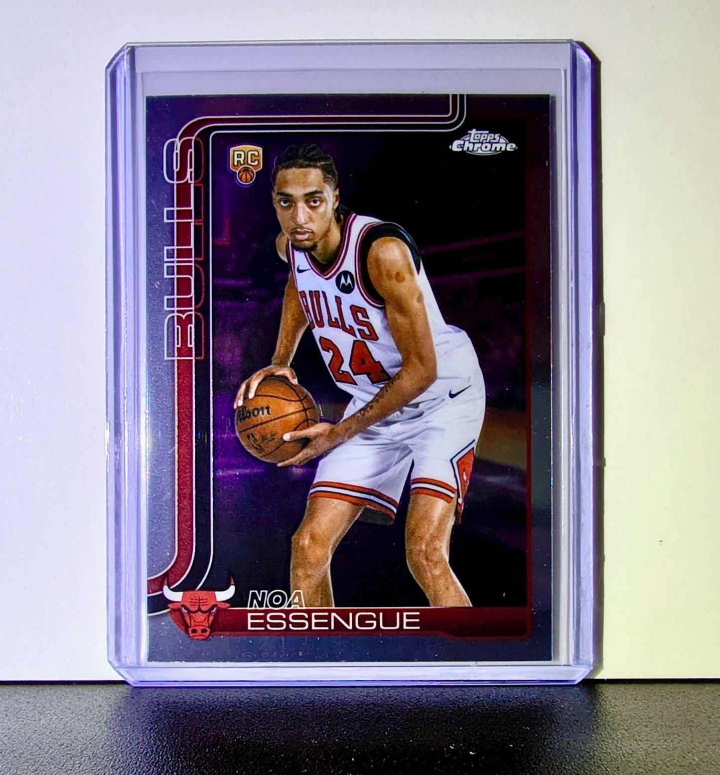Noa Essengue Rookie 2025-26 NBA Topps Chrome Update #162 Card Chicago Bulls