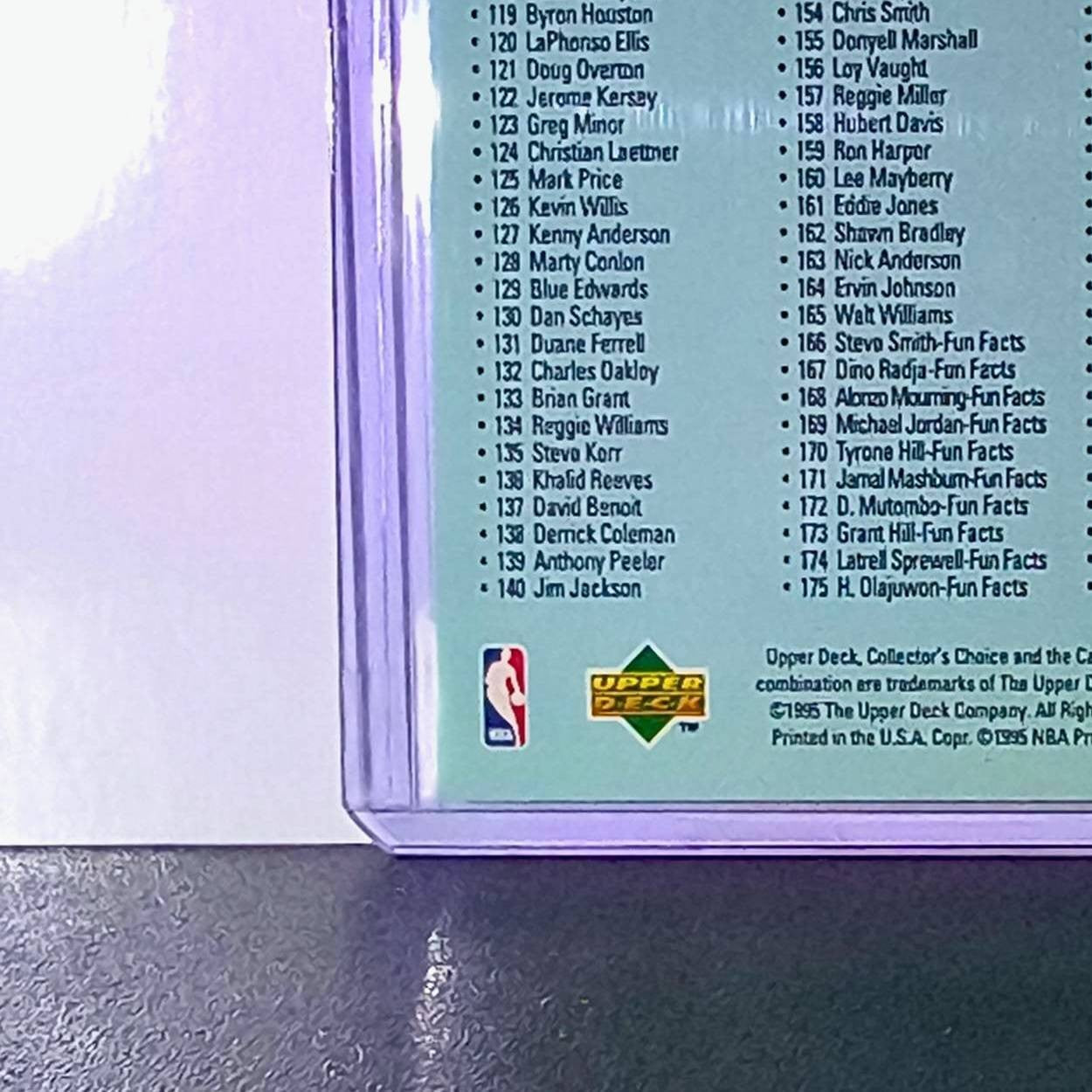 Michael Jordan 1995-96 Upper Deck Collector's Choice #210 Card Chicago Bulls