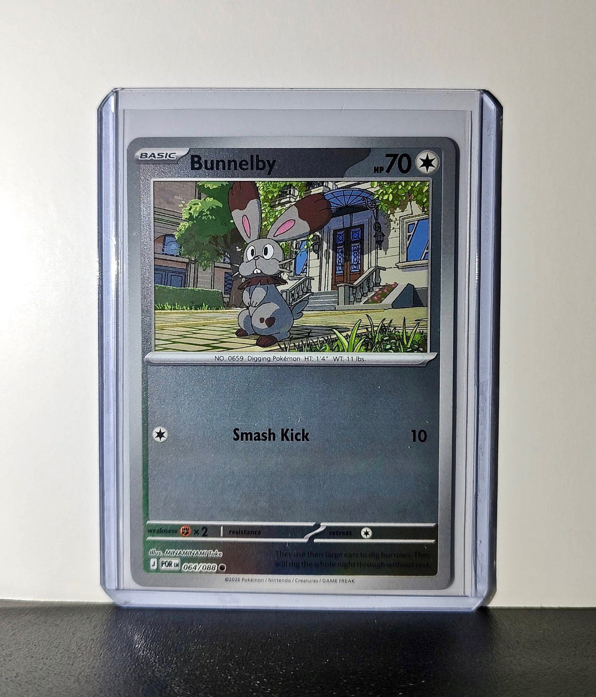 Pokemon Bunnelby HP70 Basic Colorless 064/088 2025 Perfect Order Mega Evolution