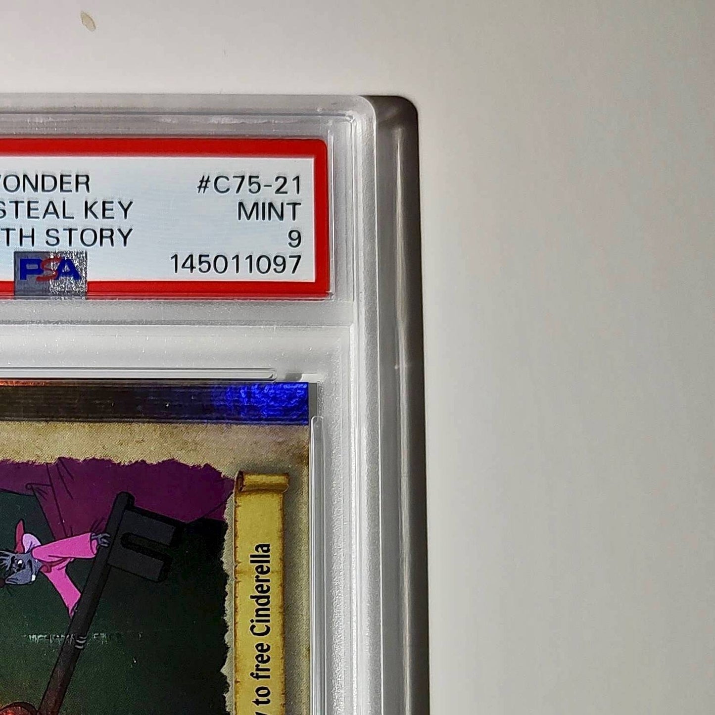 Jaq and Gus steal the key to free Cinderella 2025 Topps Disney #C75-21 PSA 9