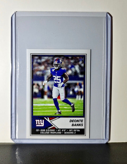 Deonte Banks 2024 Panini NFL Sticker #327 New York Giants