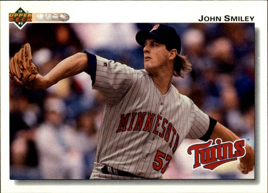 John Smiley 1992 Upper Deck MLB #785 Baseball Card Minnesota Twins