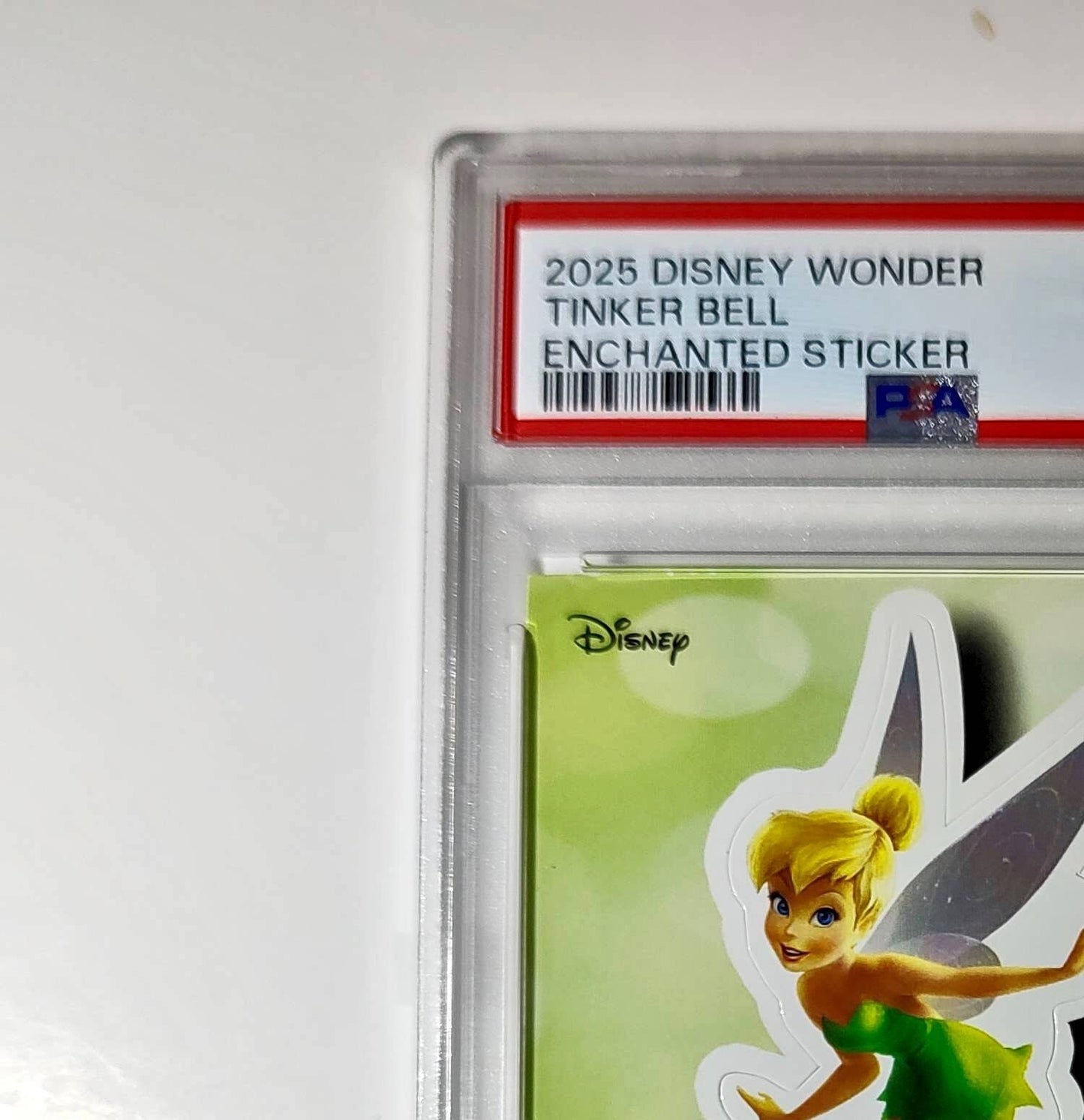 Tinker Bell 2025 Topps Disney #ES-9 Enchanted Sticker Card Peter Pan PSA 9
