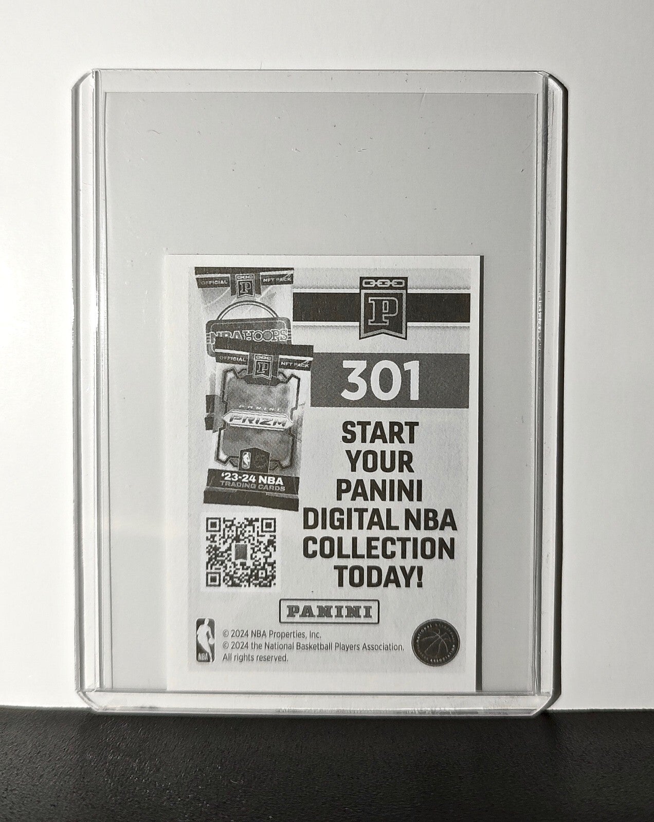 Logo 2024-25 Panini NBA #301 Sticker Card Dallas Mavericks